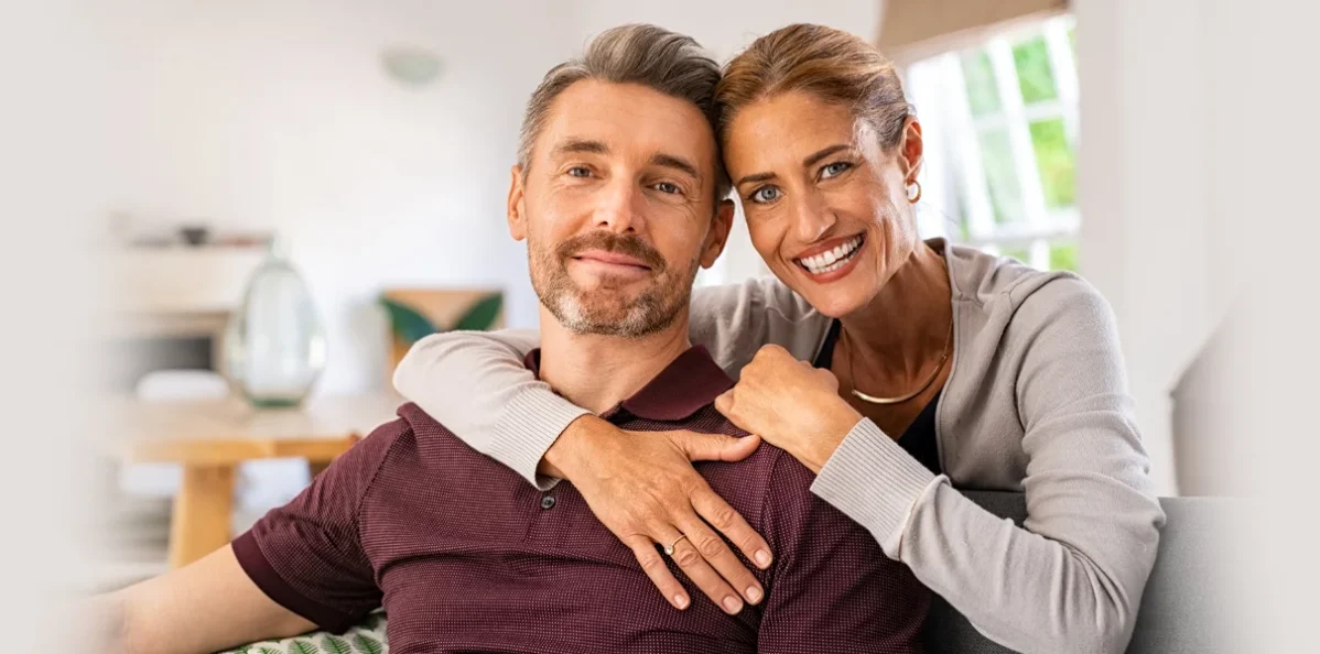 Couple after deep teeth cleaning in Minnetonka
